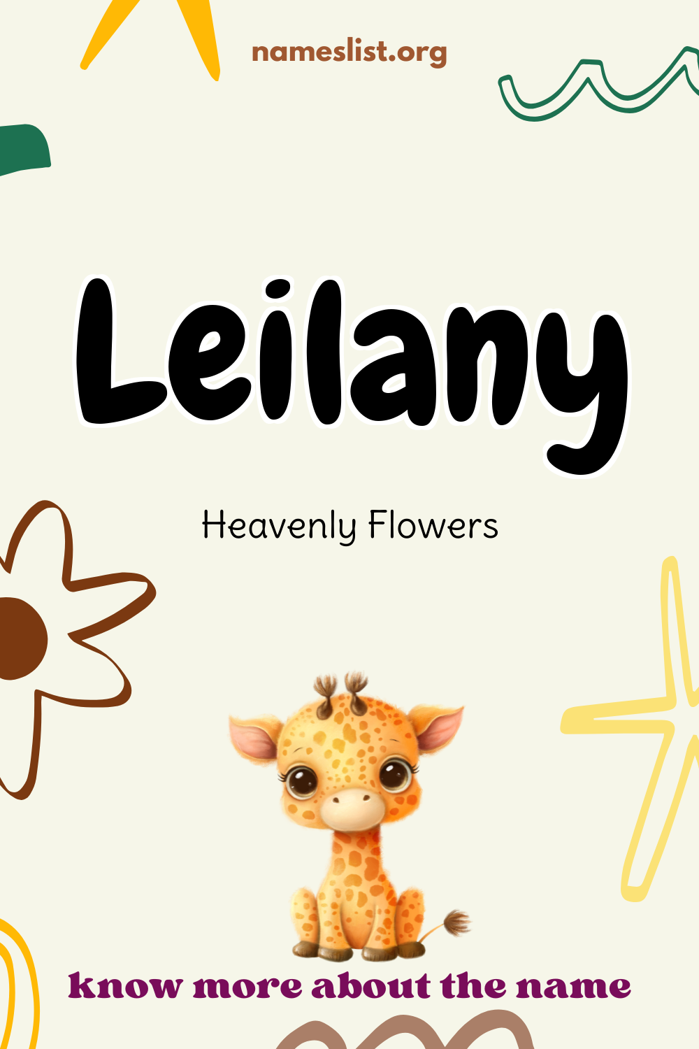 Leilany meaning and origin