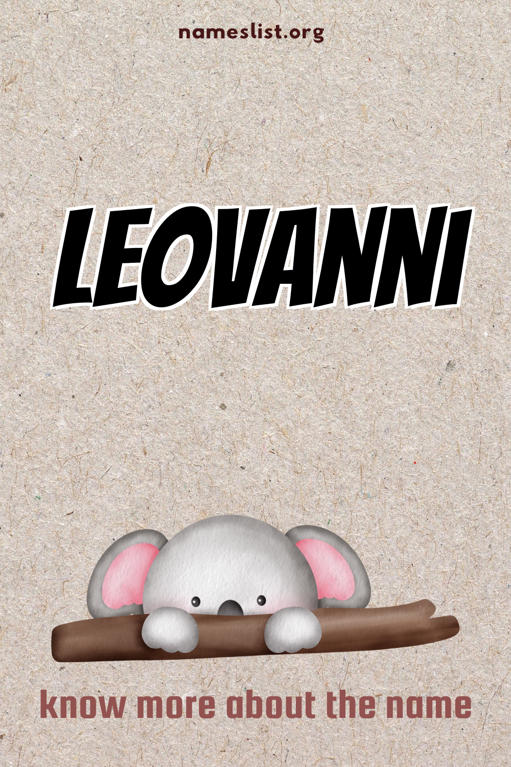 Leovanni meaning and origin