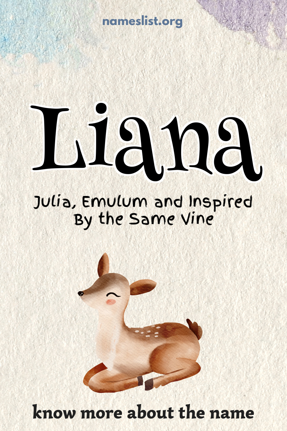 Liana meaning and origin