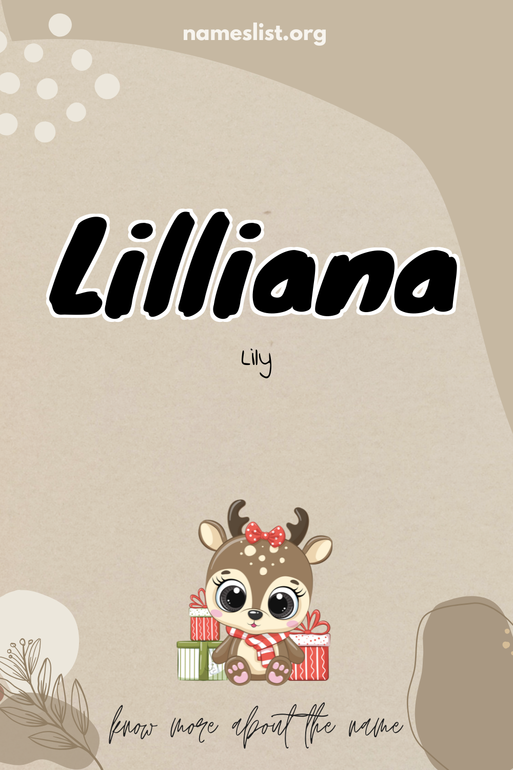 Lilliana meaning and origin