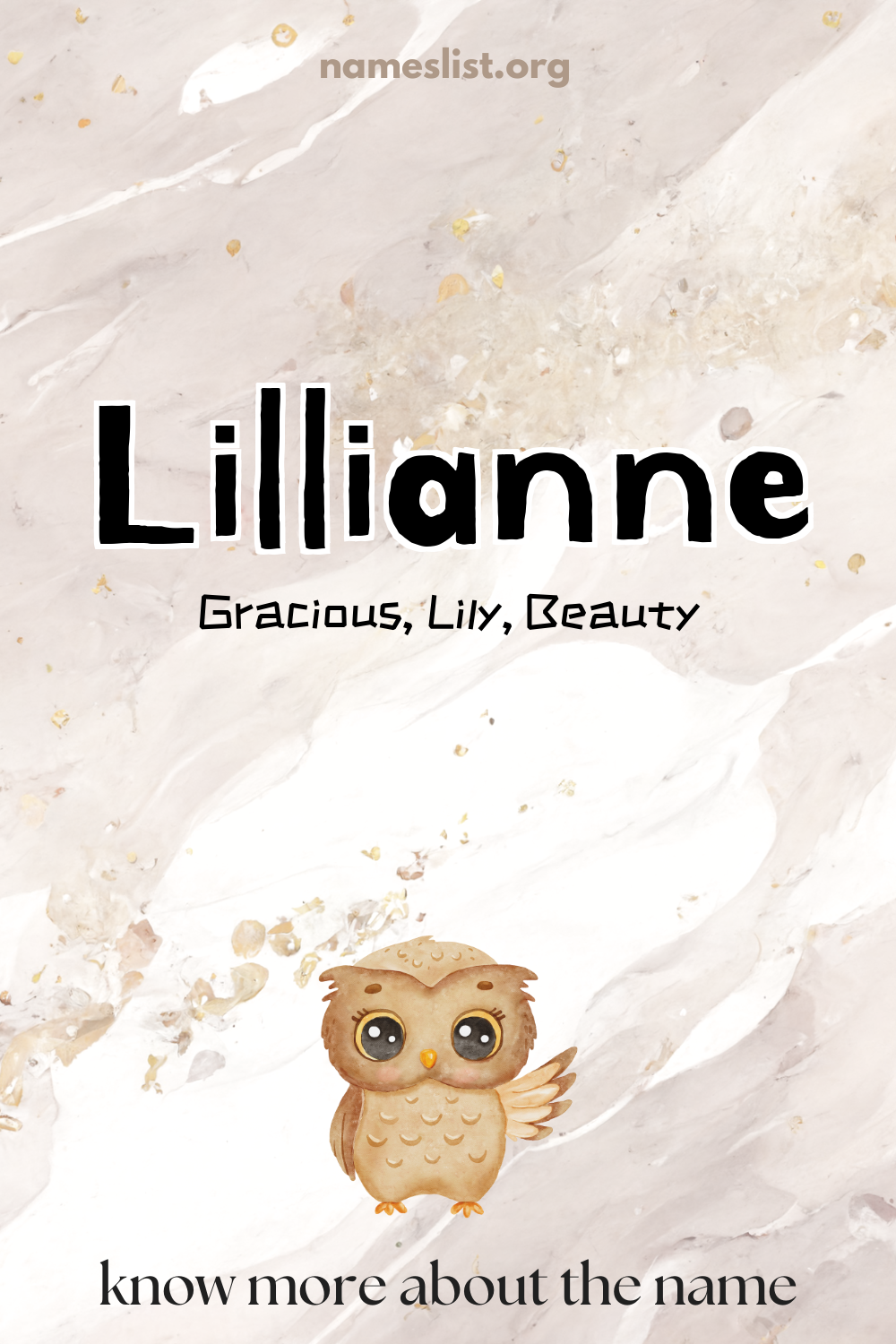 Lillianne meaning and origin