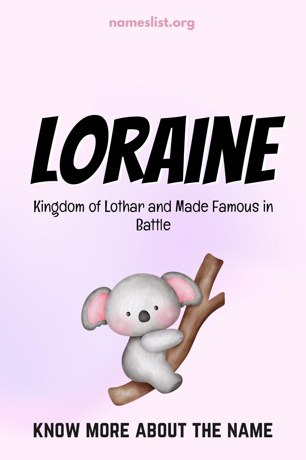 Loraine meaning and origin