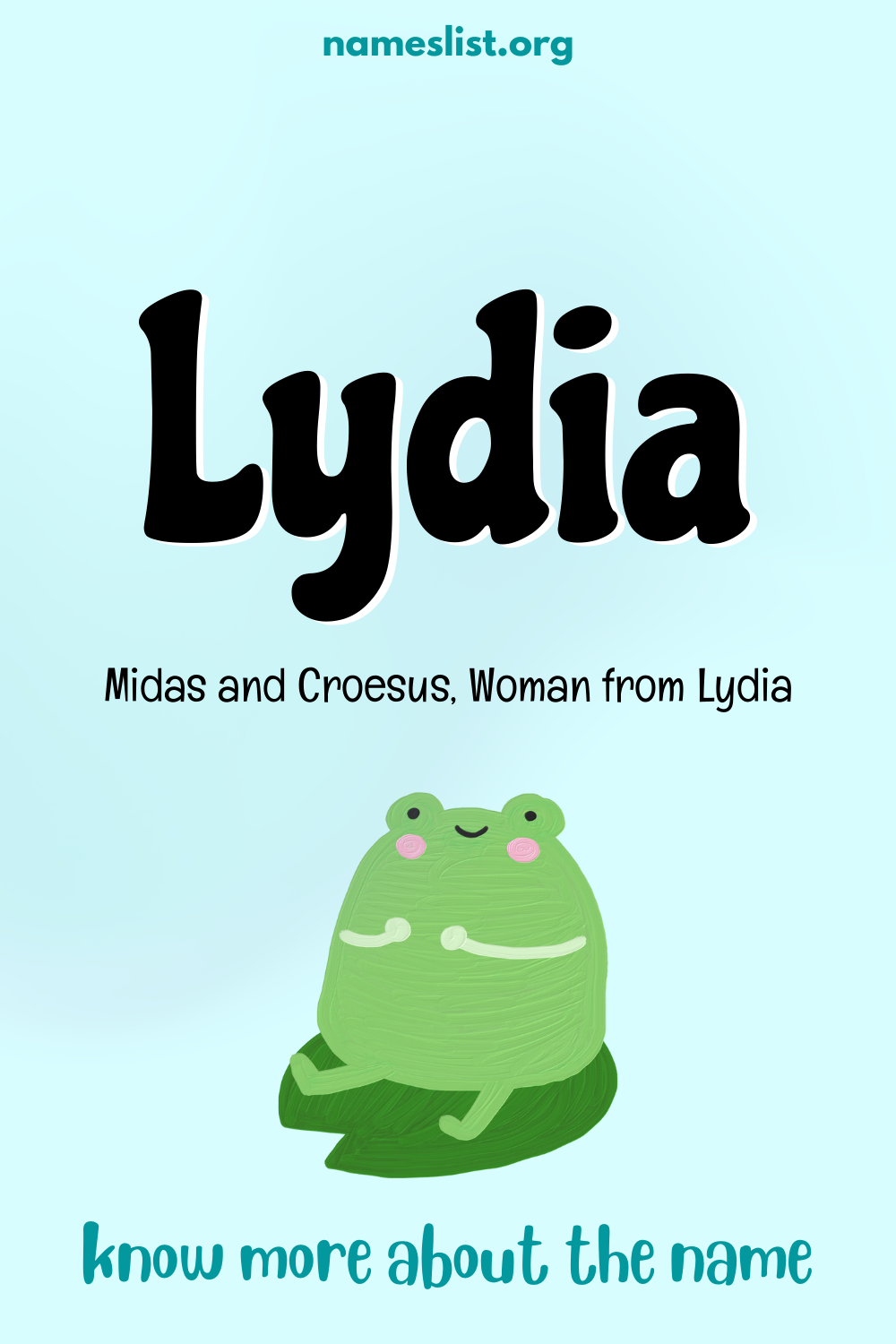 Lydia meaning and origin