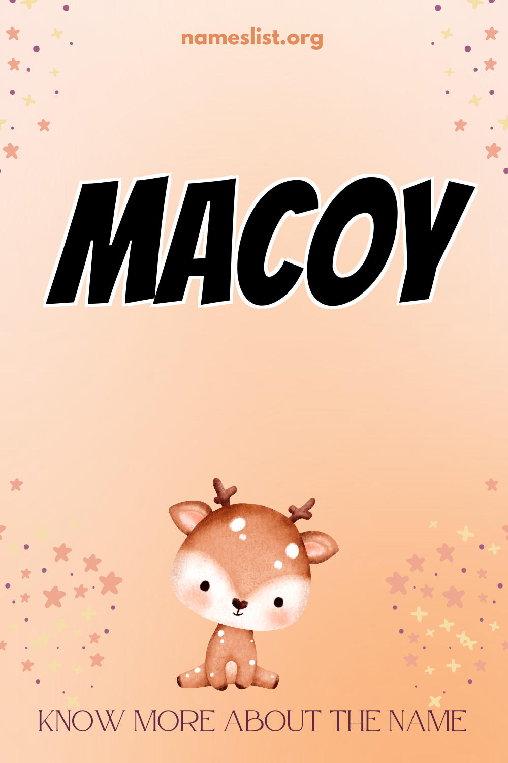 Macoy meaning and origin