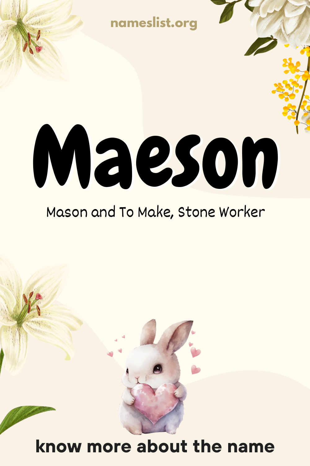 Maeson meaning and origin