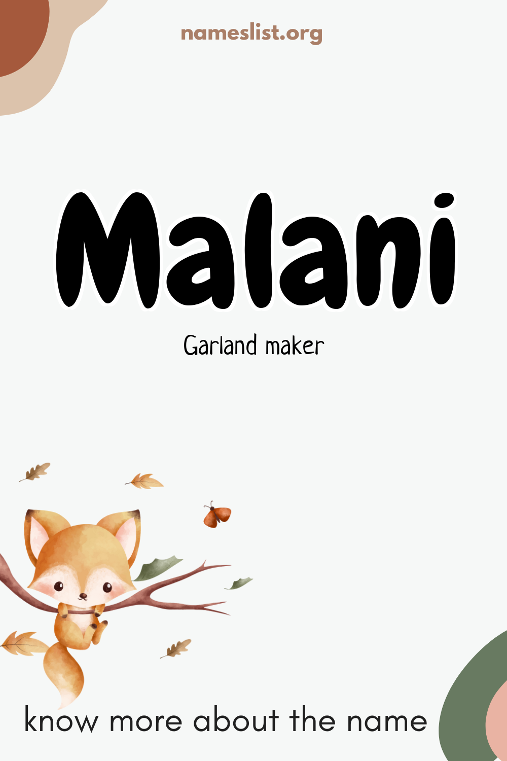 Malani meaning and origin