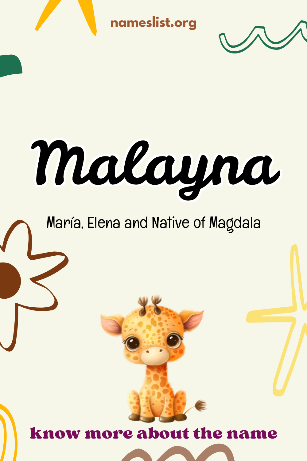 Malayna meaning and origin