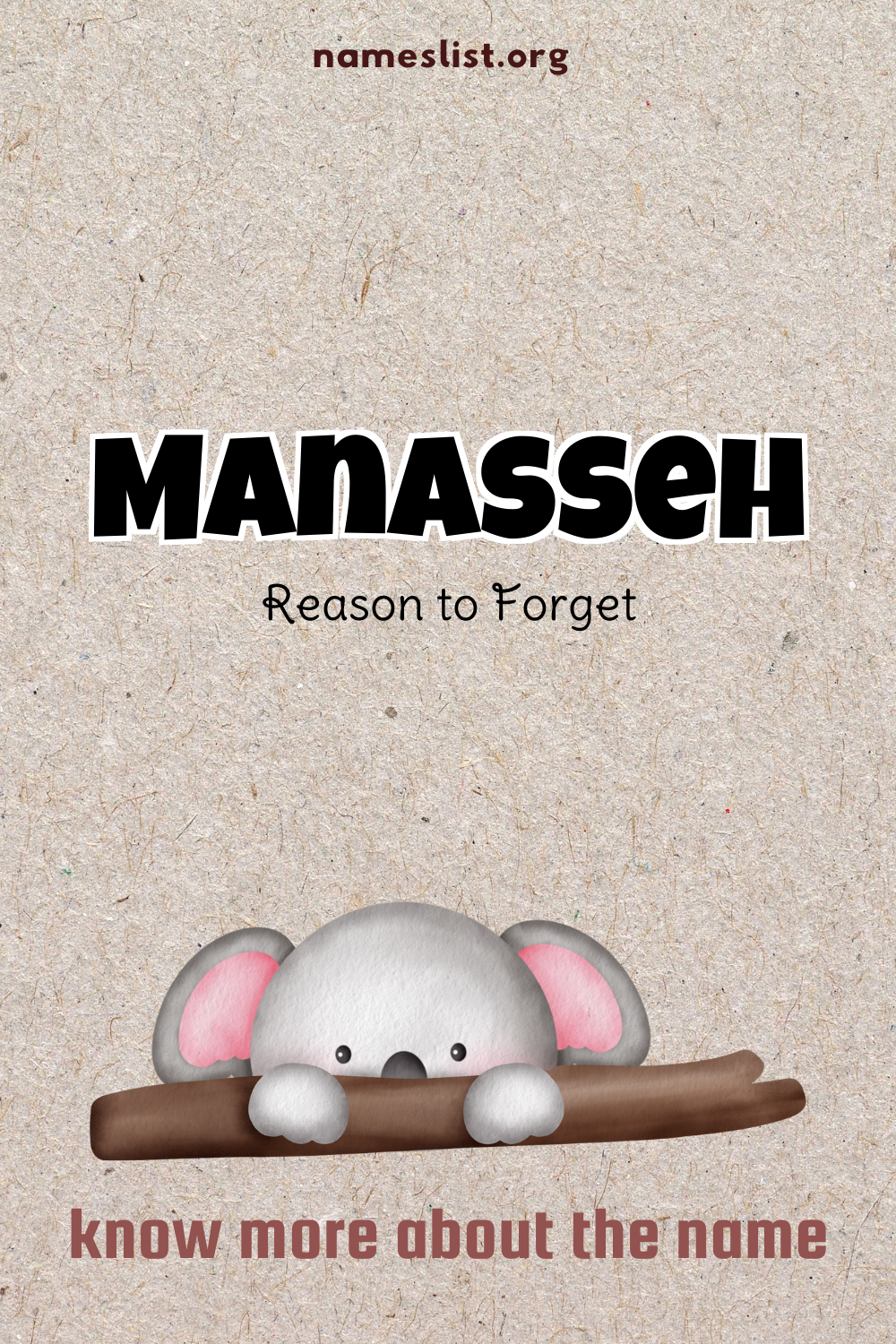 Manasseh meaning and origin