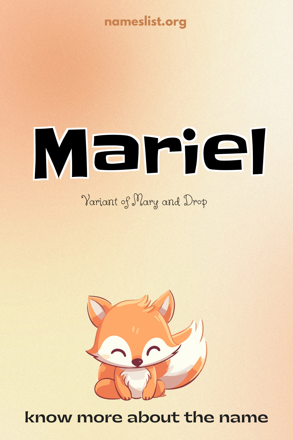 Mariel meaning and origin