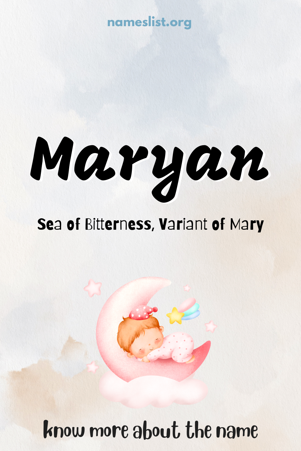 Maryan meaning and origin