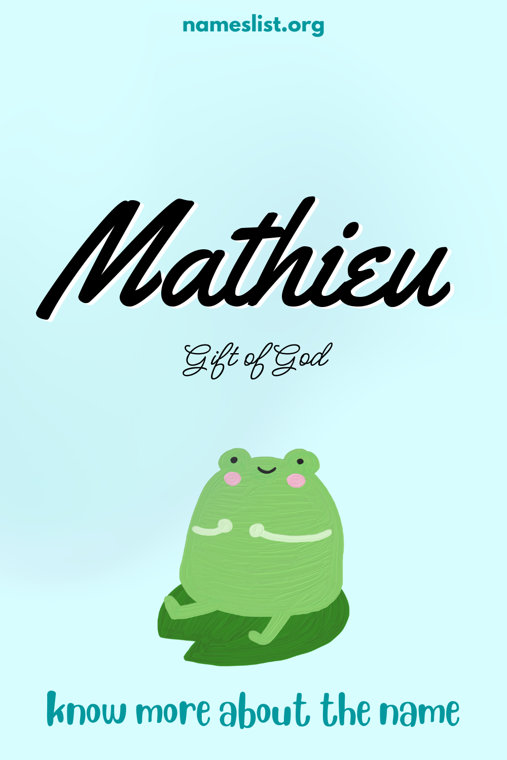 Mathieu meaning and origin