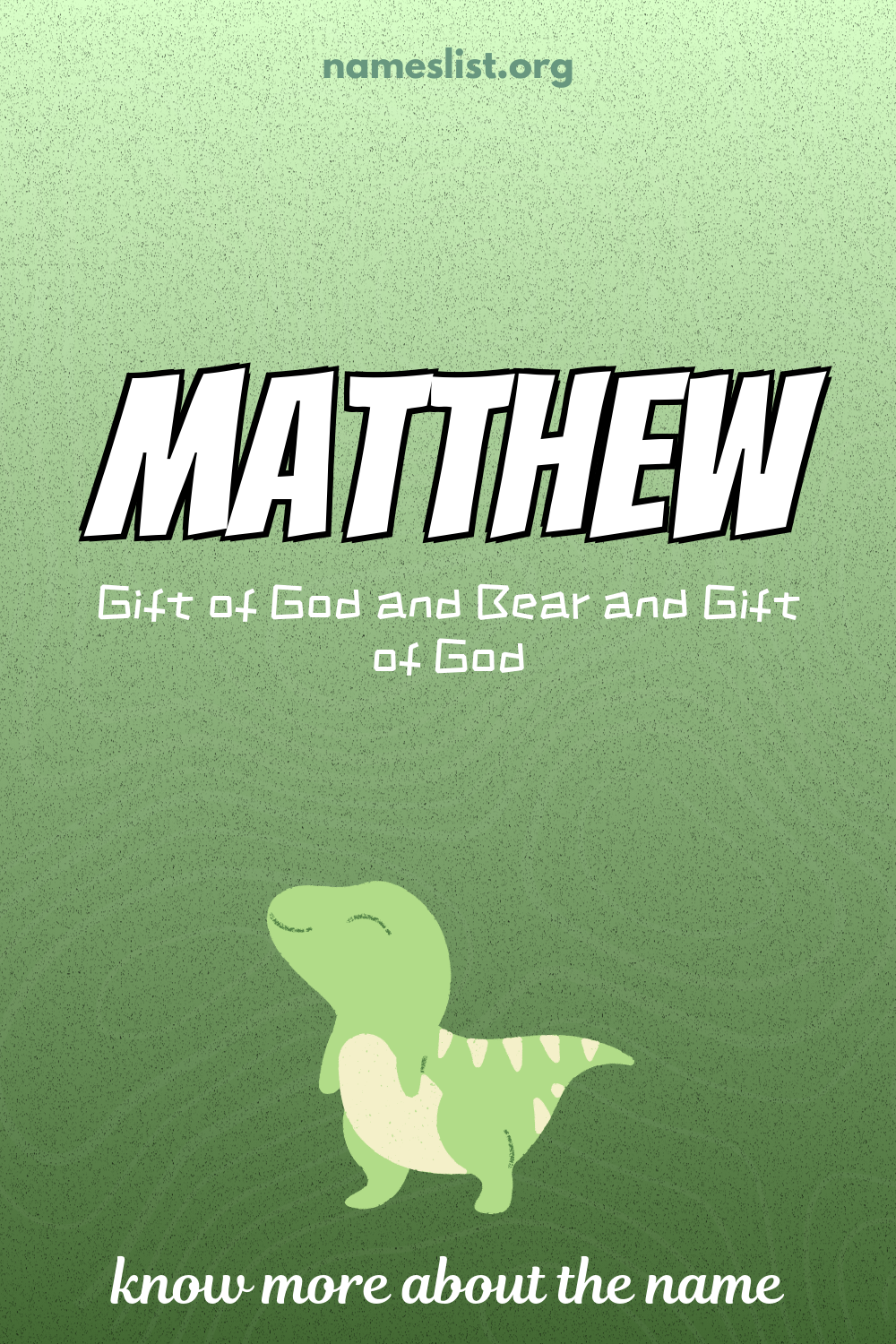 Matthew meaning and origin