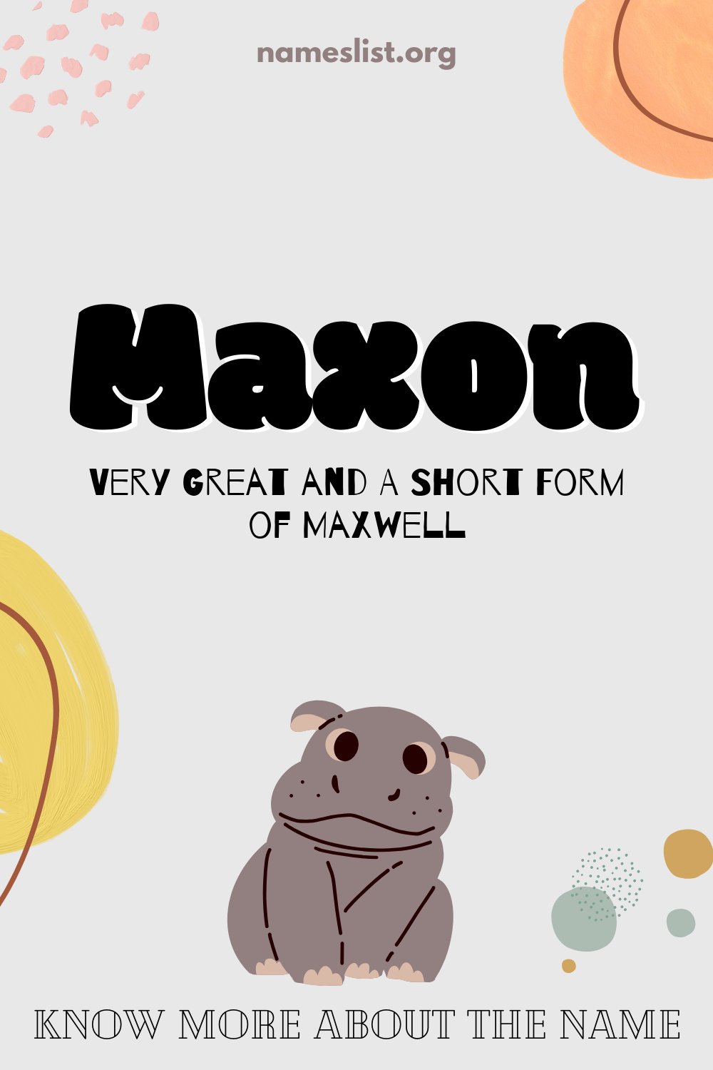 Maxon meaning and origin