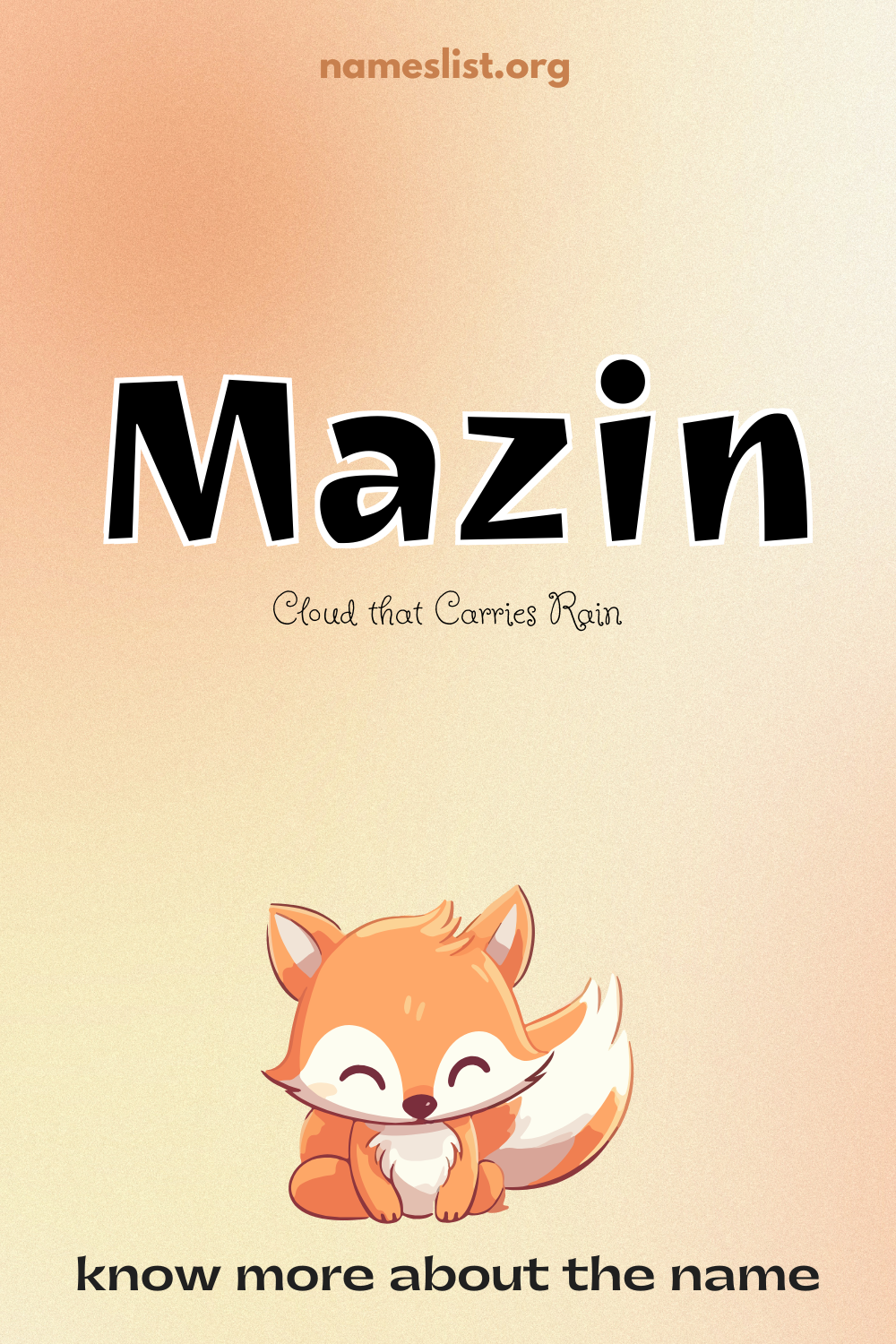 Mazin meaning and origin