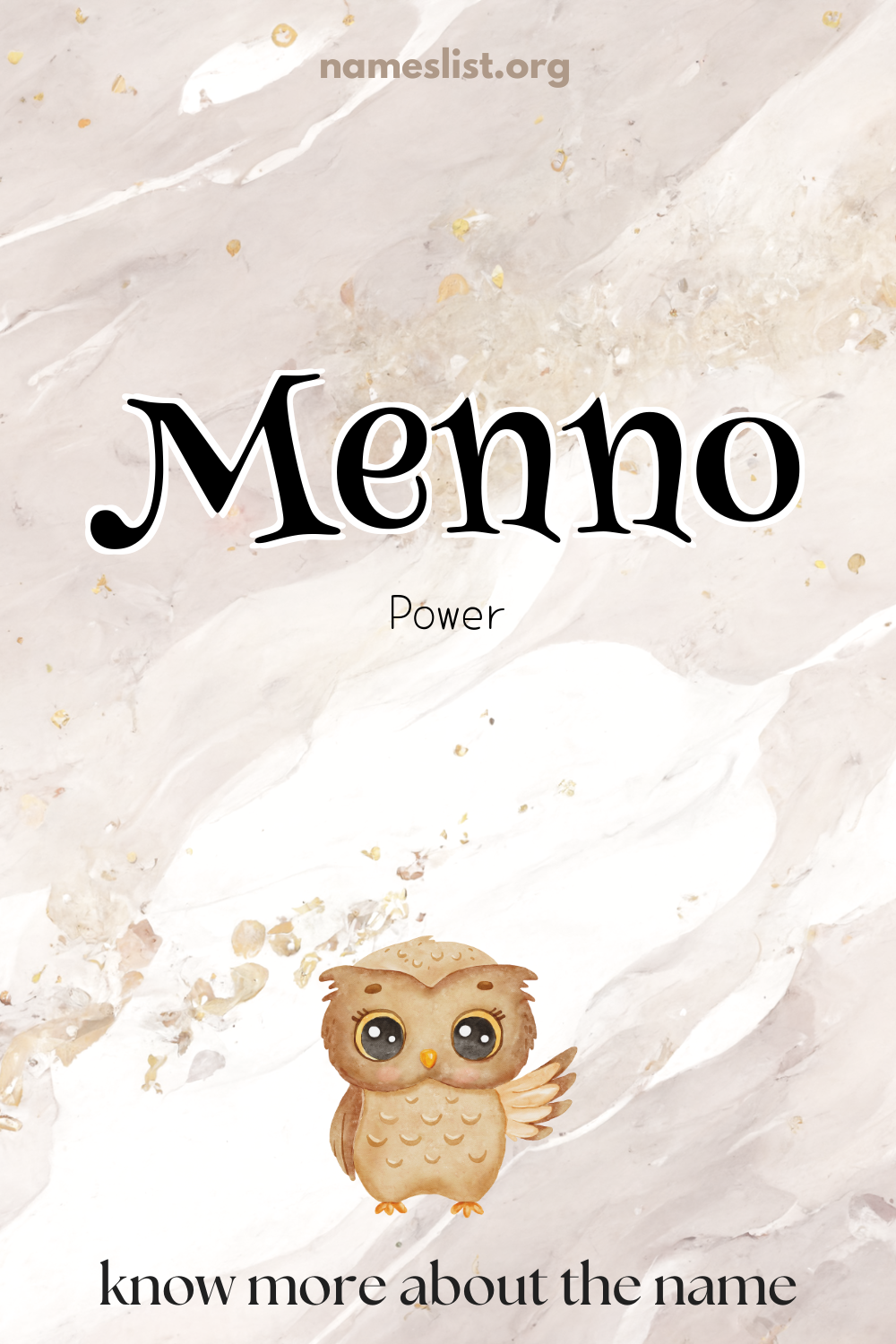 Menno meaning and origin