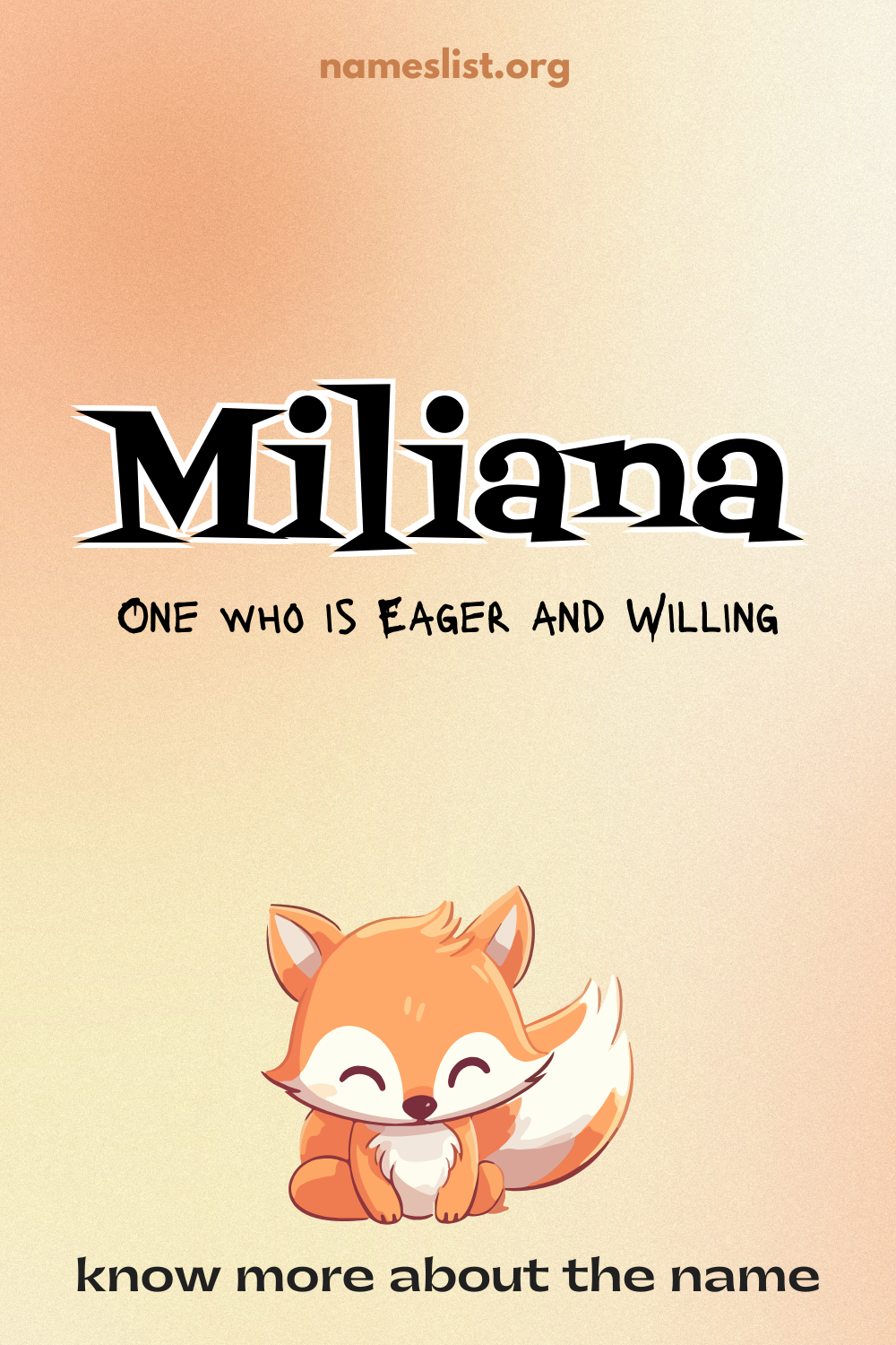 Miliana meaning and origin