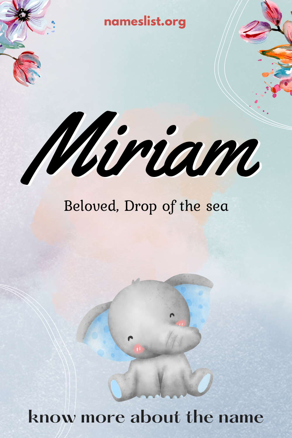 Miriam meaning and origin