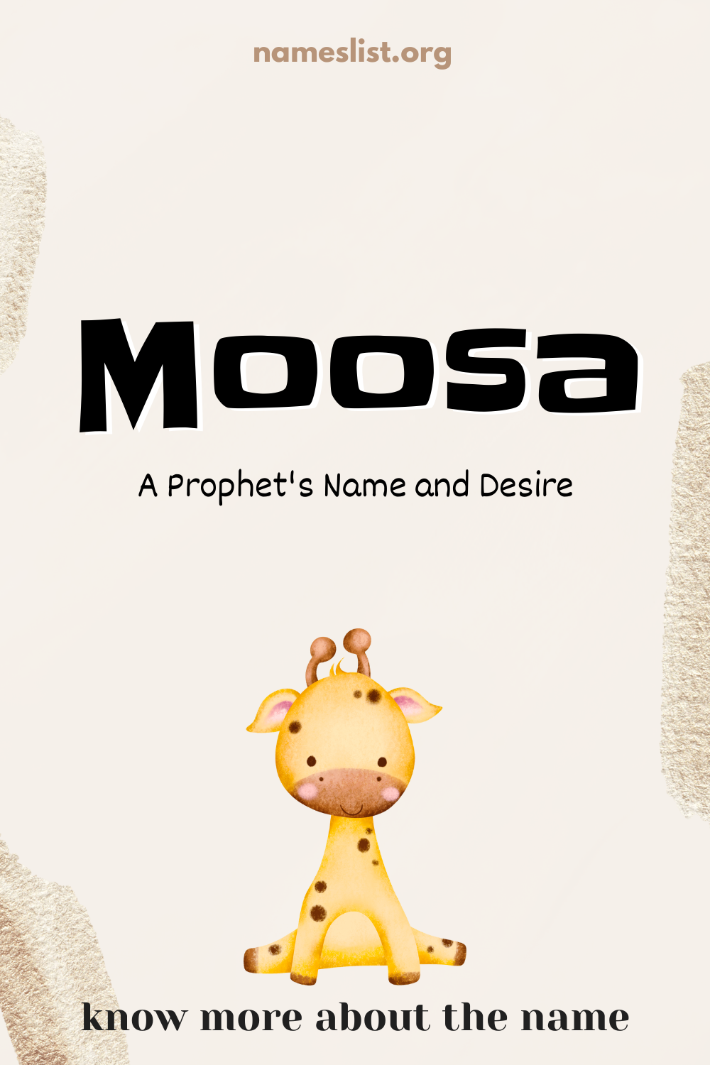 Moosa meaning and origin
