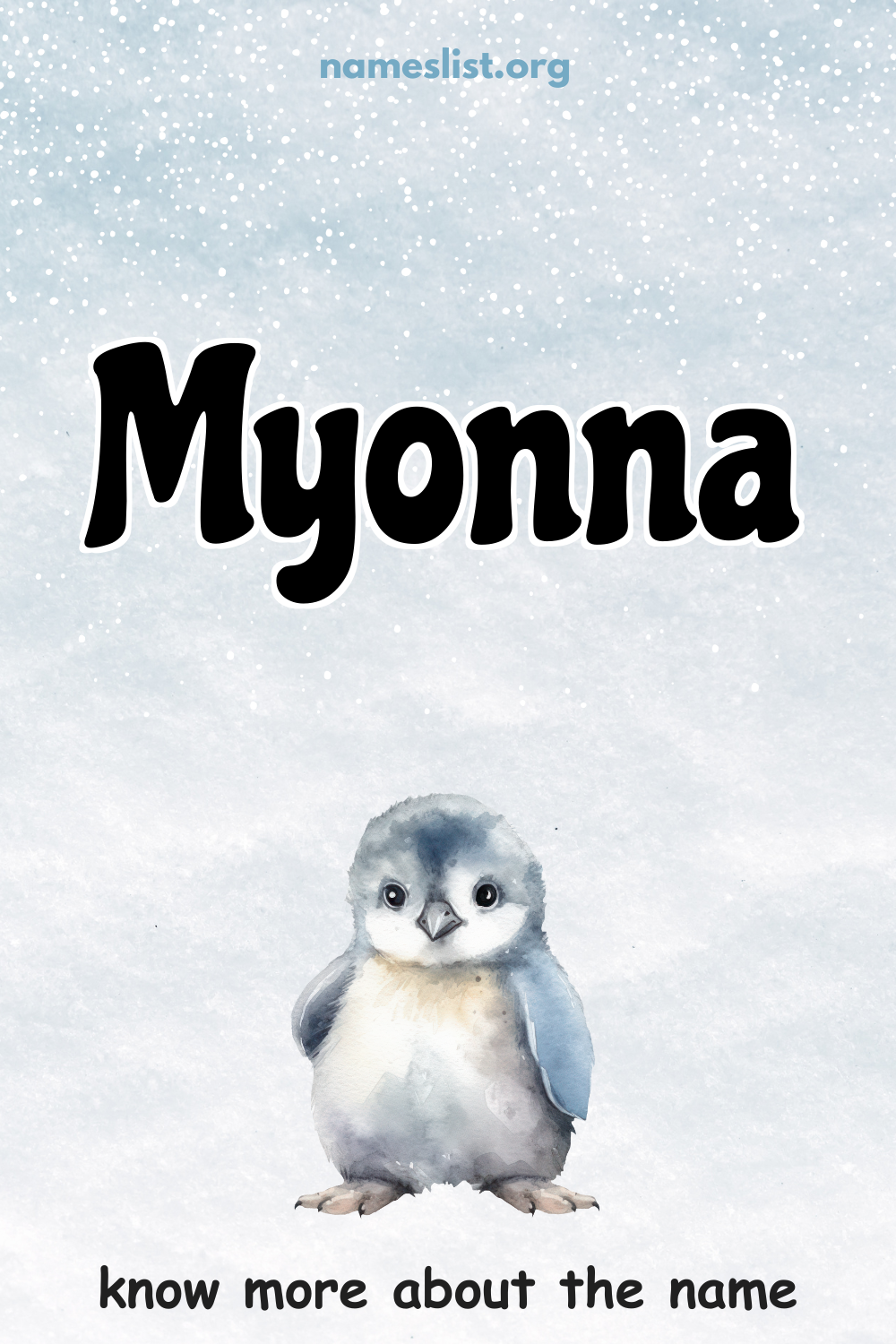 Myonna meaning and origin
