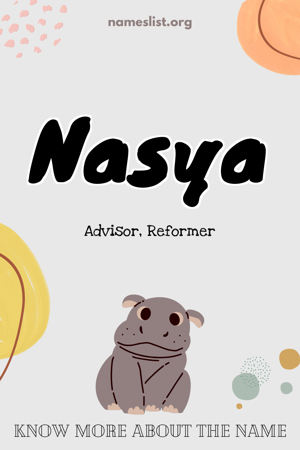 Nasya meaning and origin