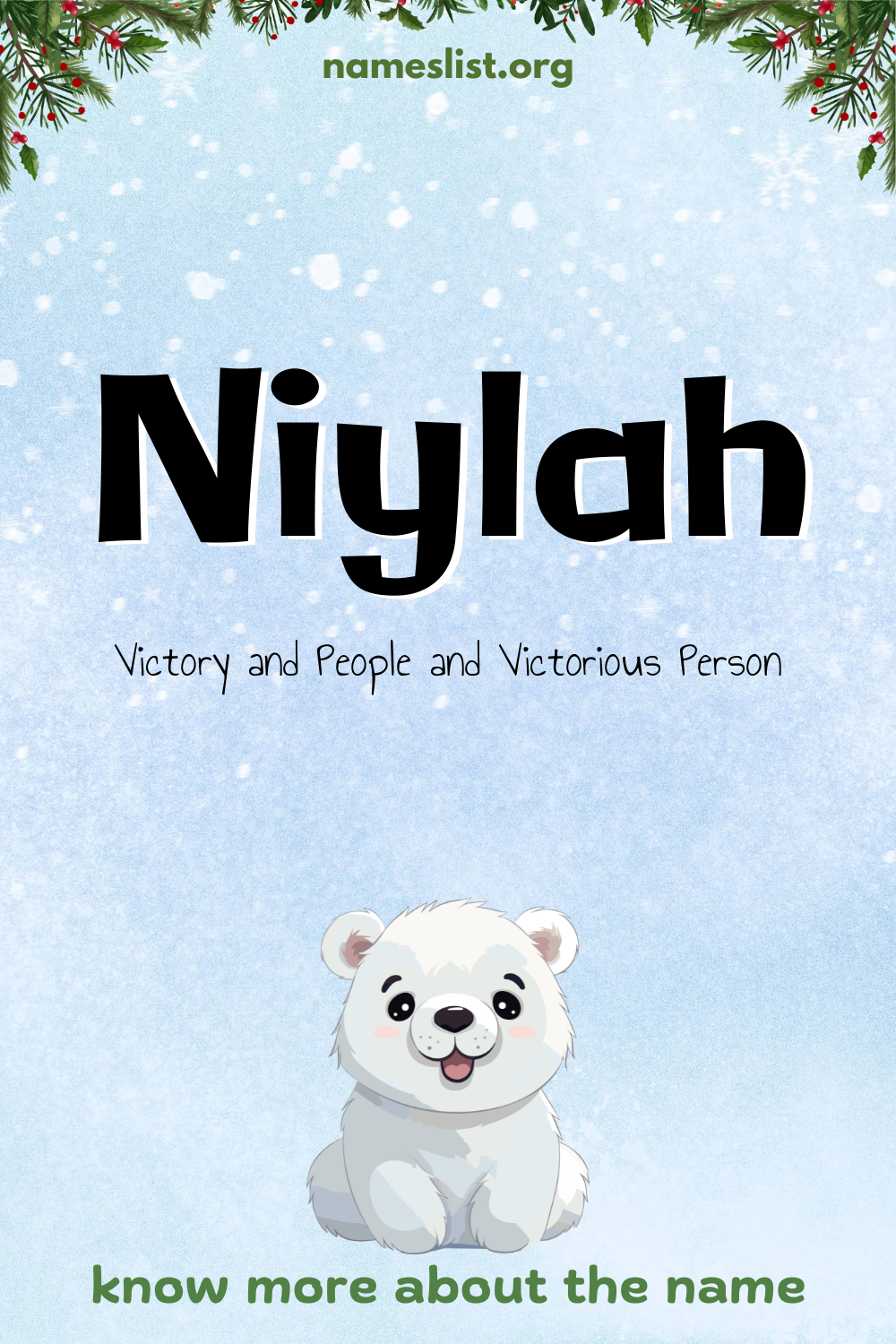 Niylah meaning and origin