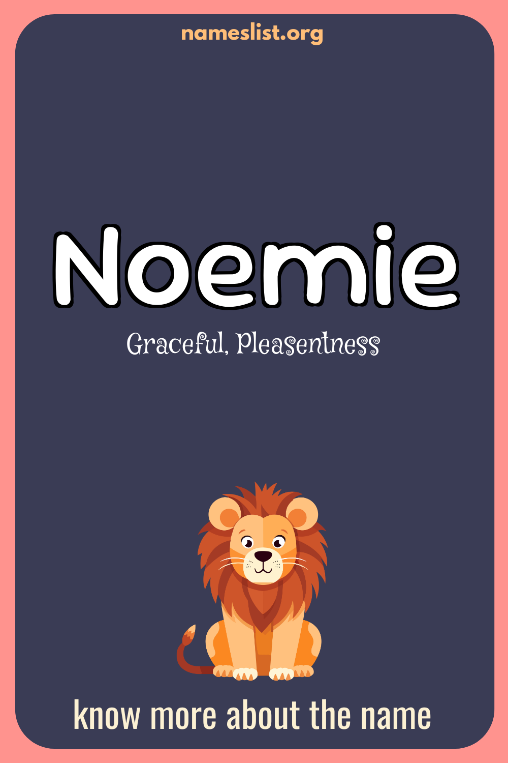 Noemie meaning and origin