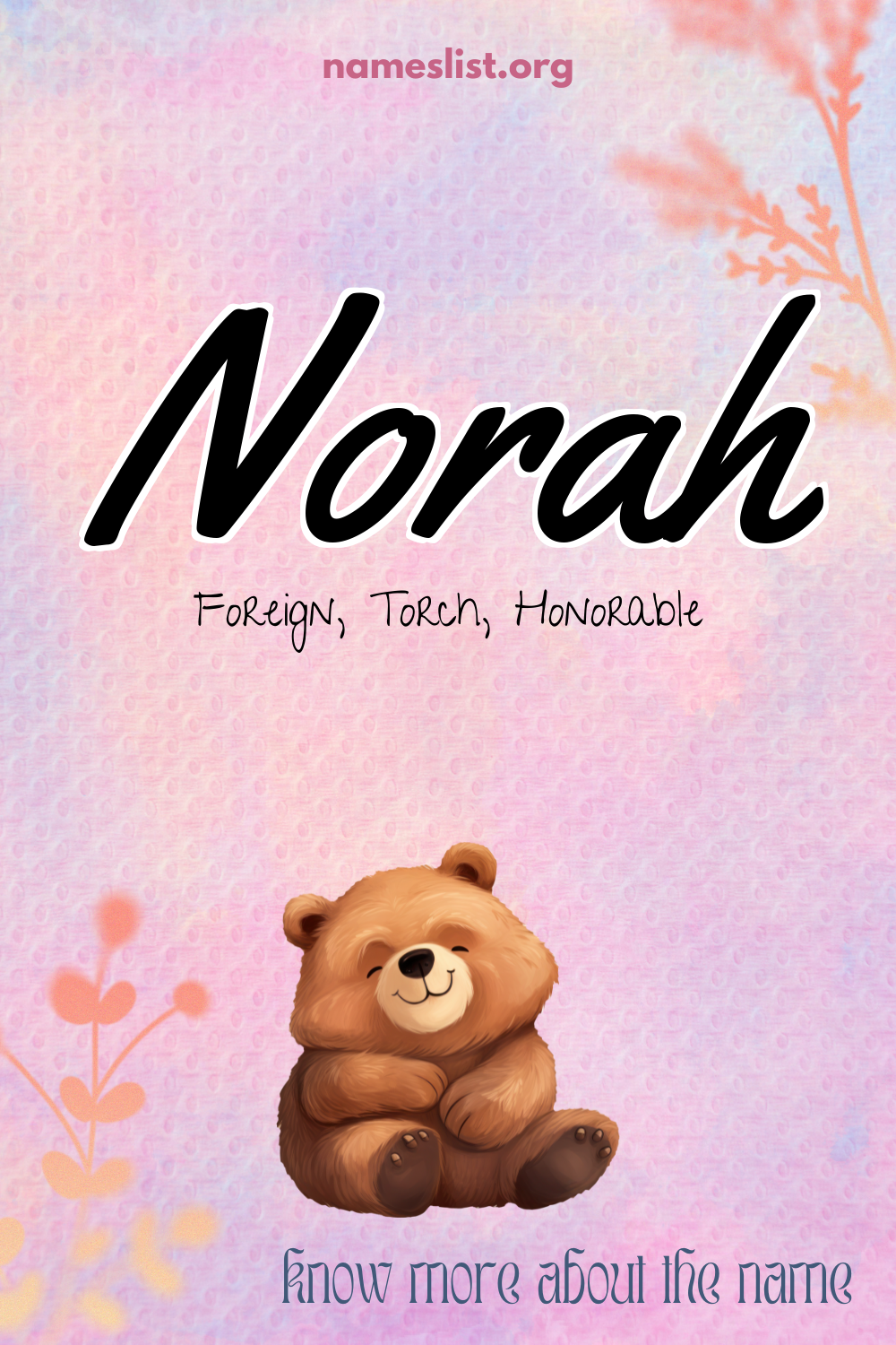 Norah meaning and origin