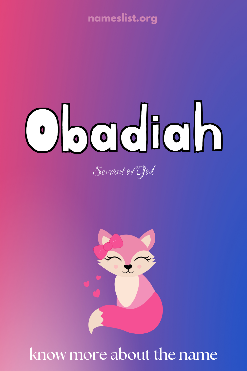 Obadiah meaning and origin