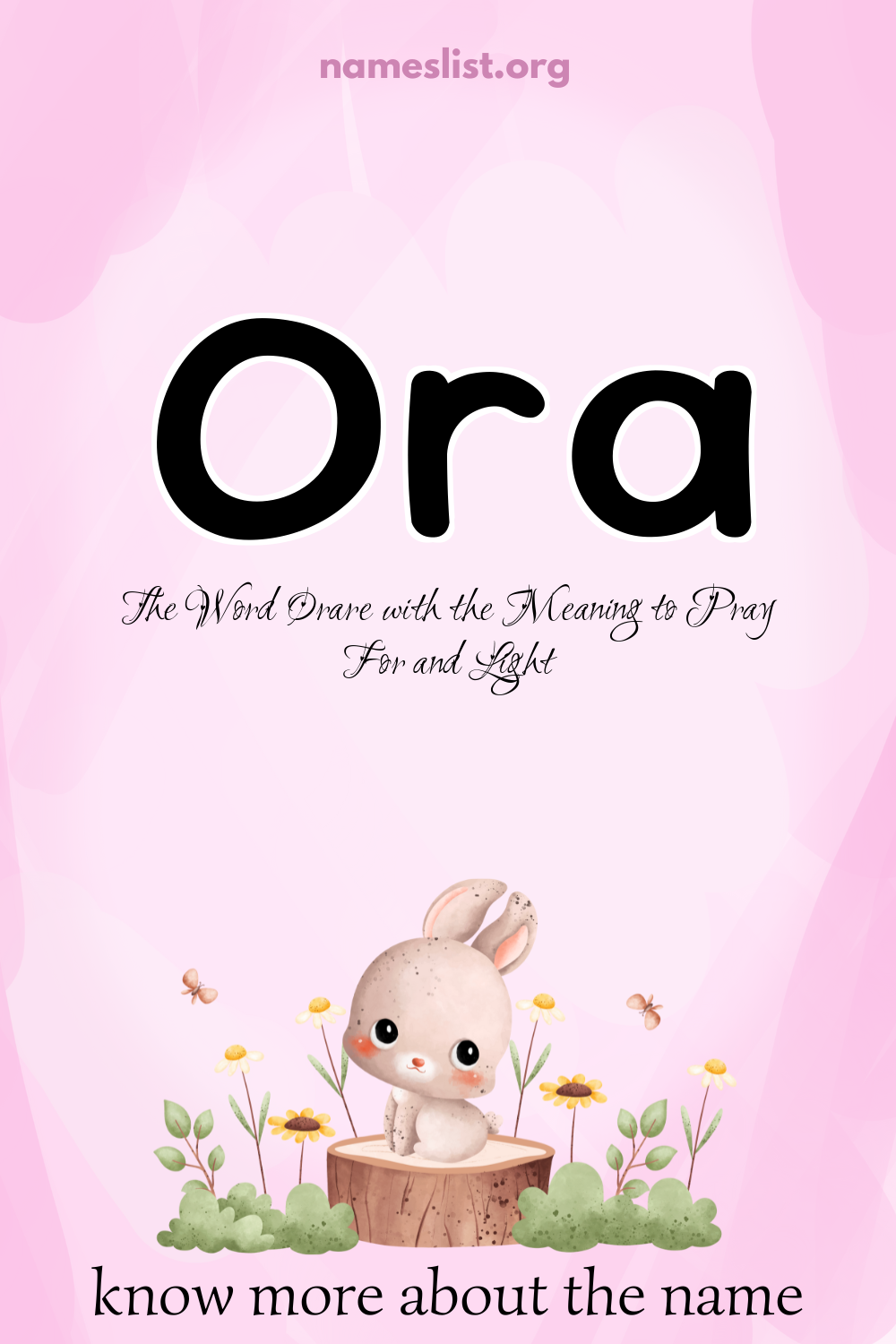 Ora meaning and origin