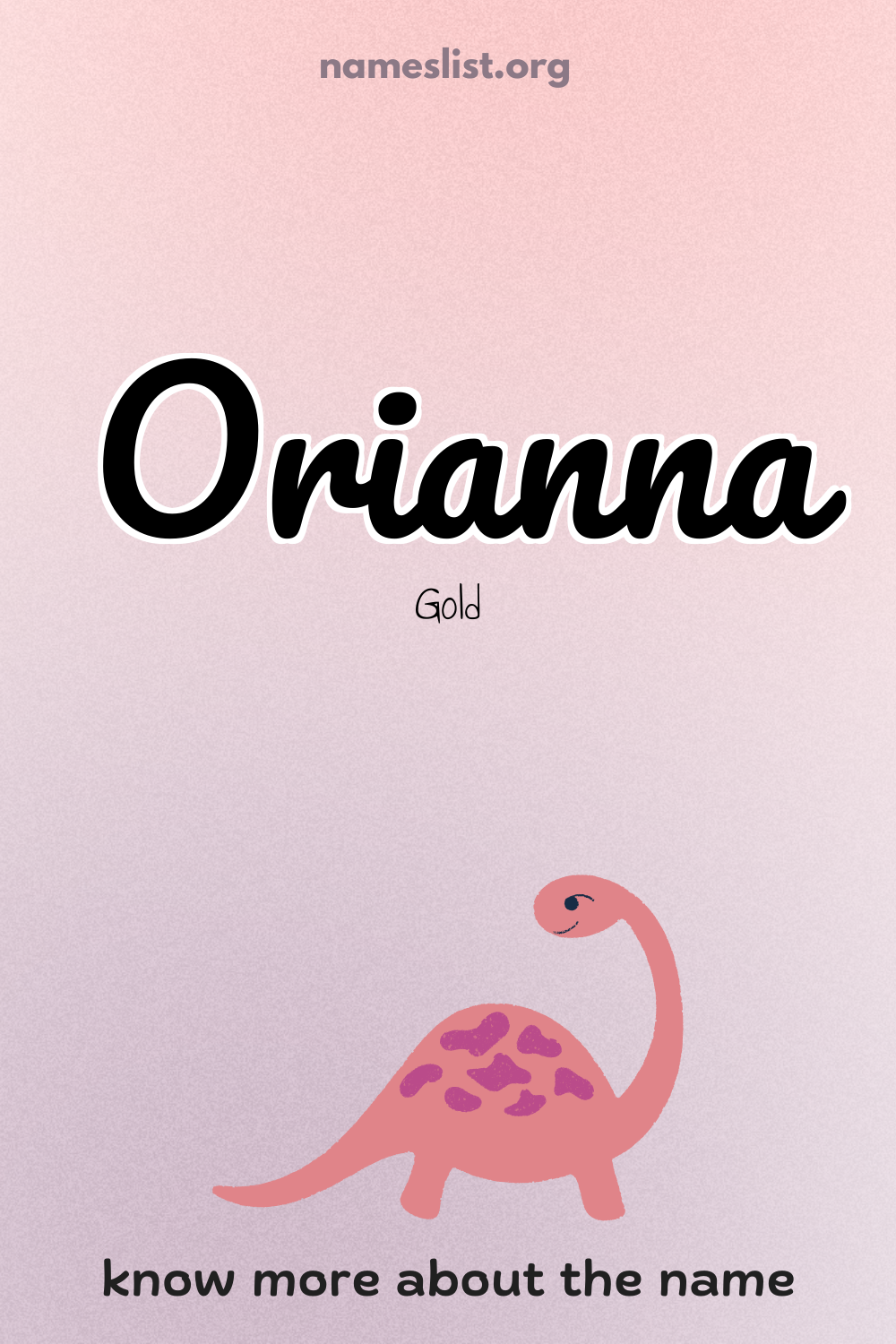 Orianna meaning and origin