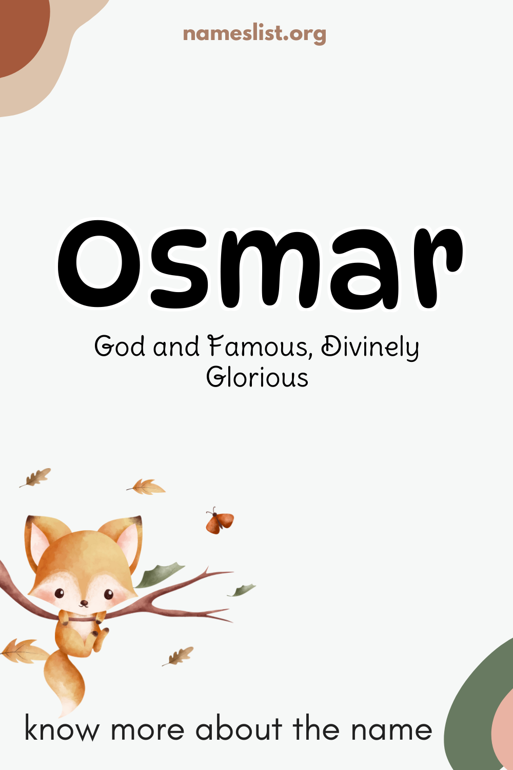 Osmar meaning and origin