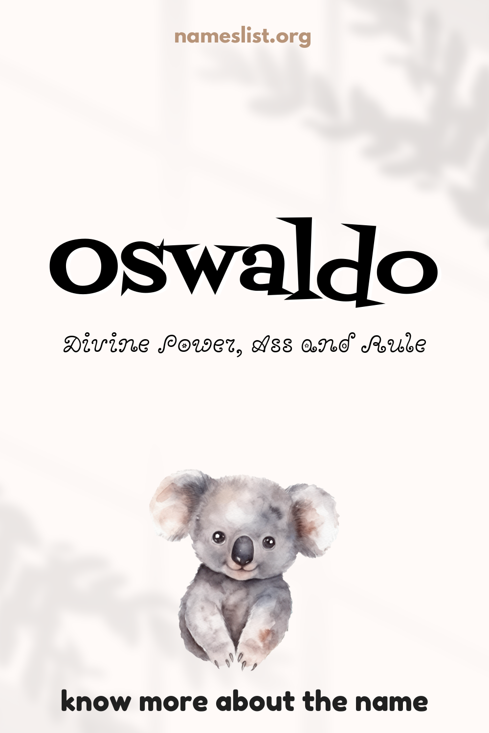 Oswaldo meaning and origin