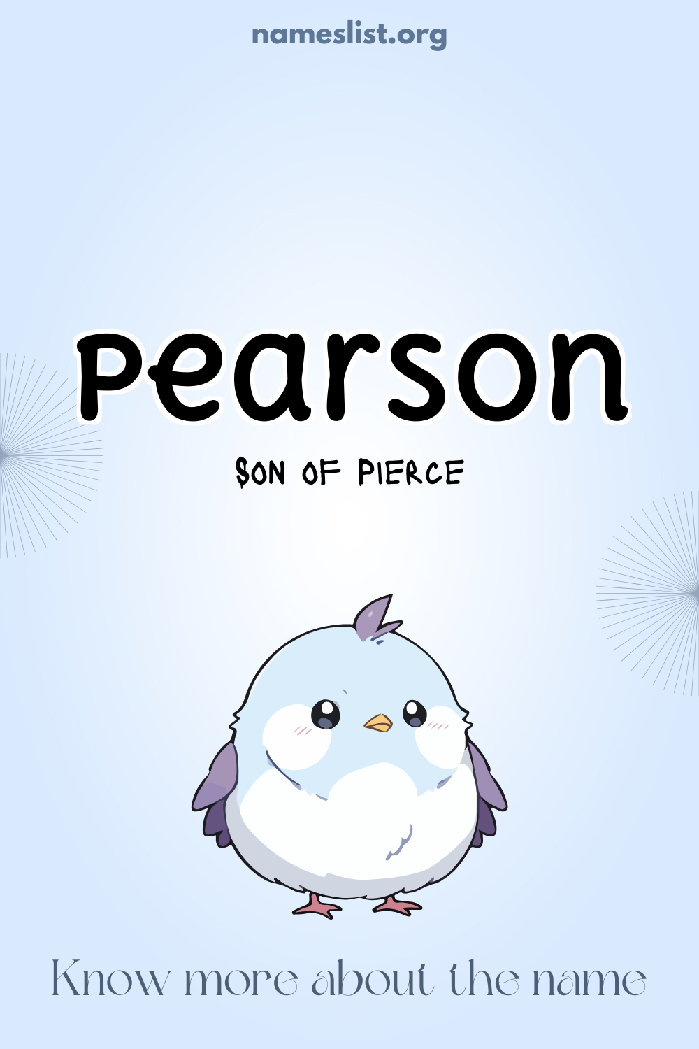 Pearson meaning and origin