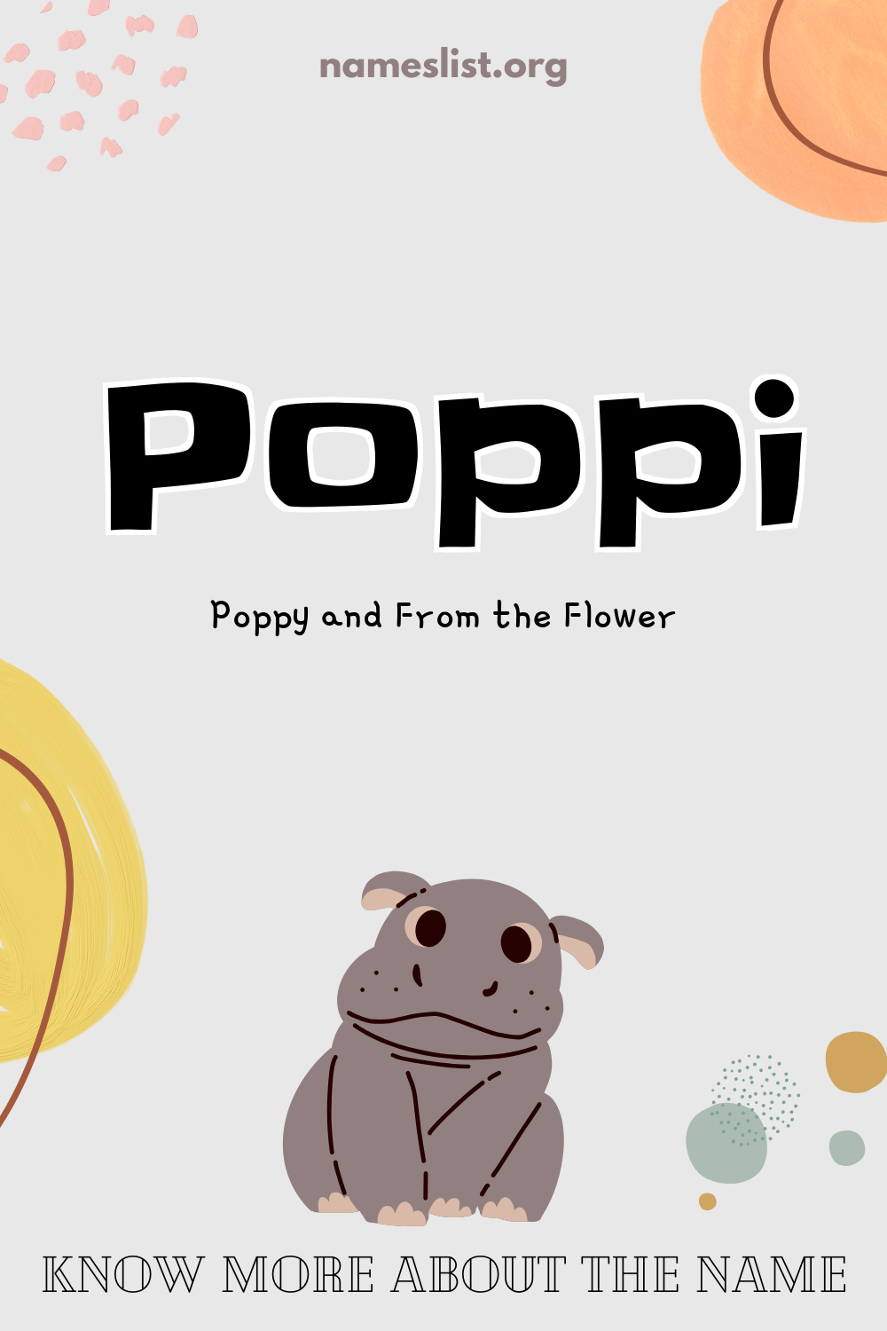Poppi meaning and origin