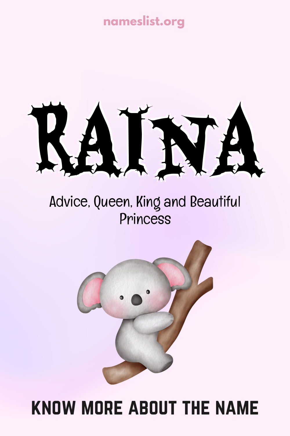 Raina meaning and origin