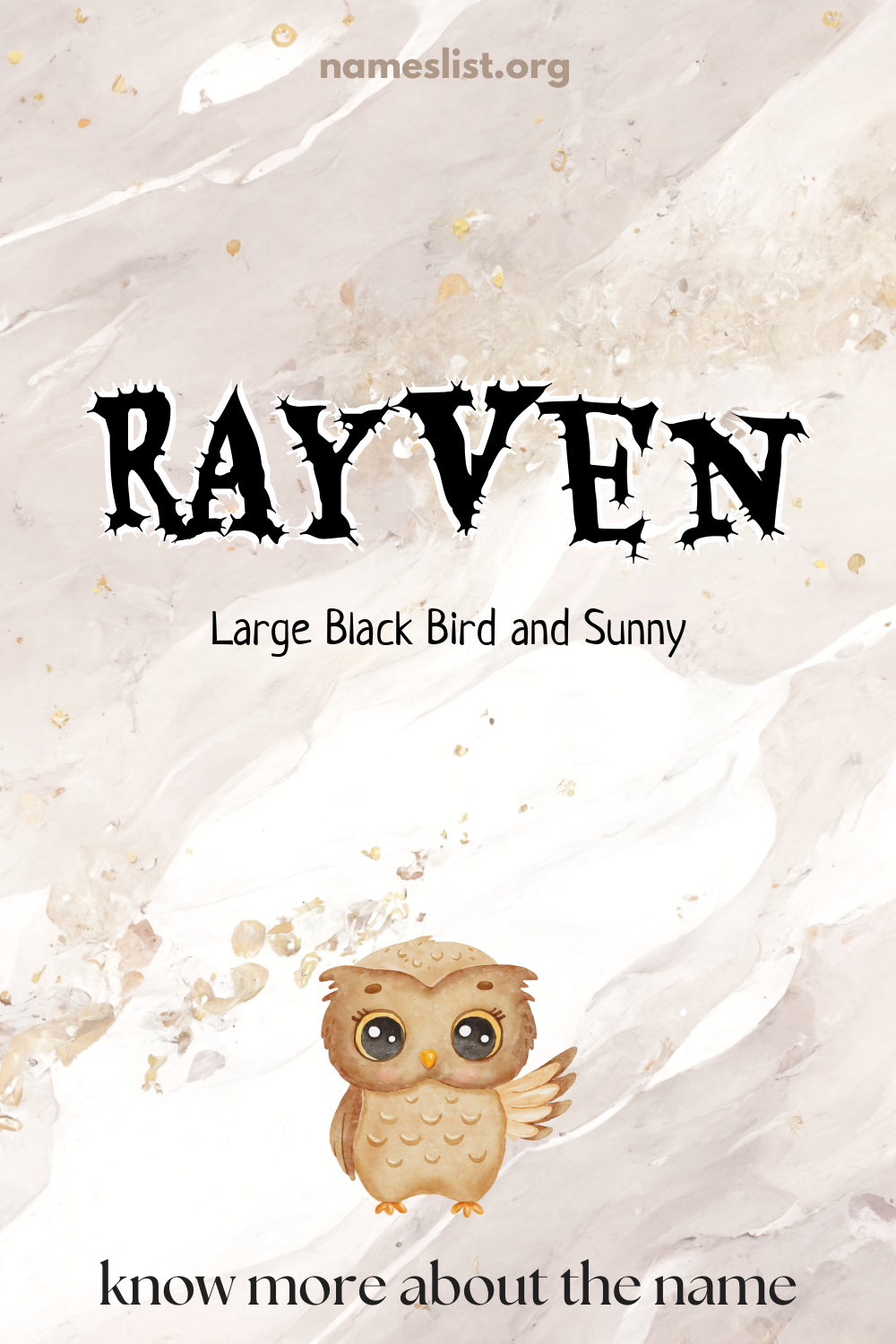 Rayven meaning and origin