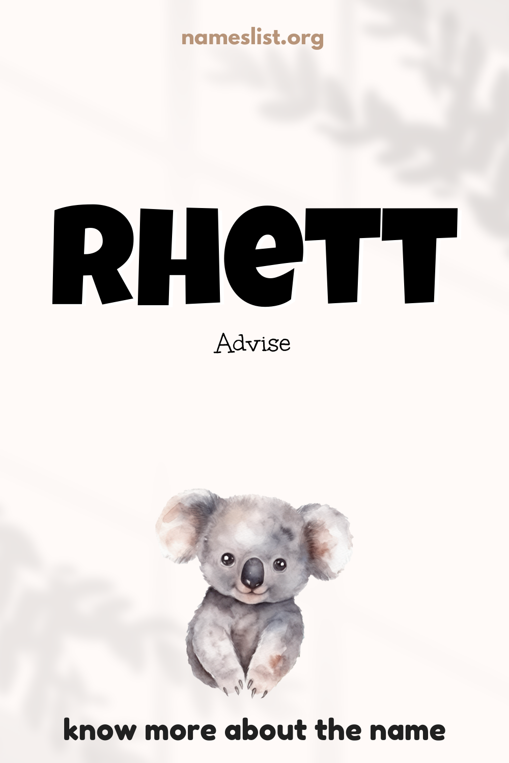 Rhett meaning and origin