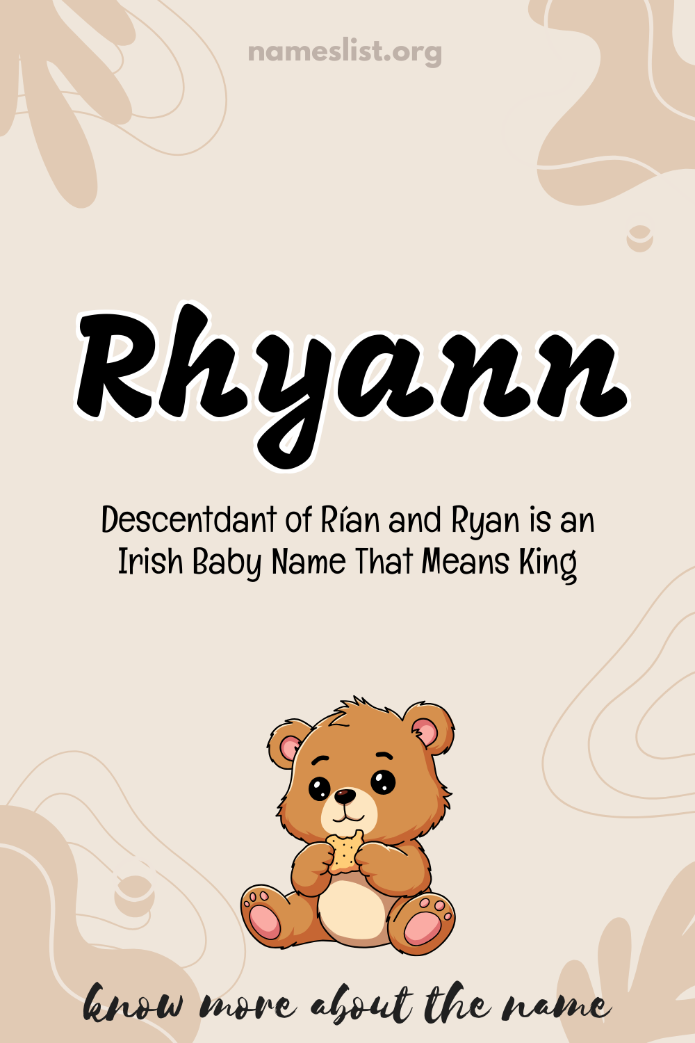 Rhyann meaning and origin