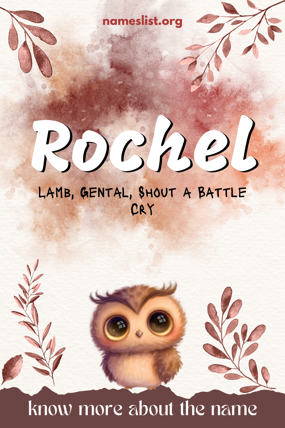 Rochel meaning and origin