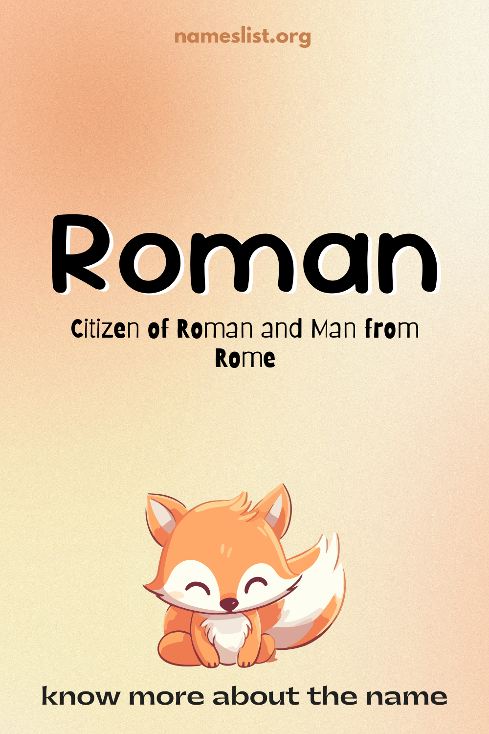 Roman meaning and origin