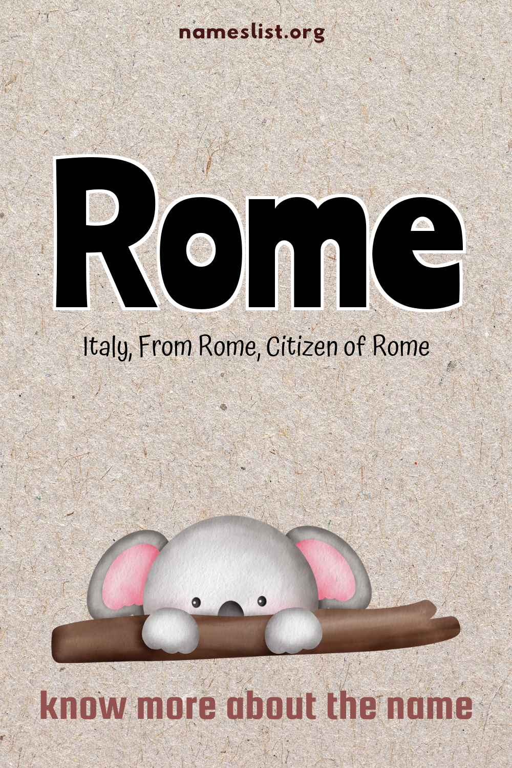 Rome meaning and origin