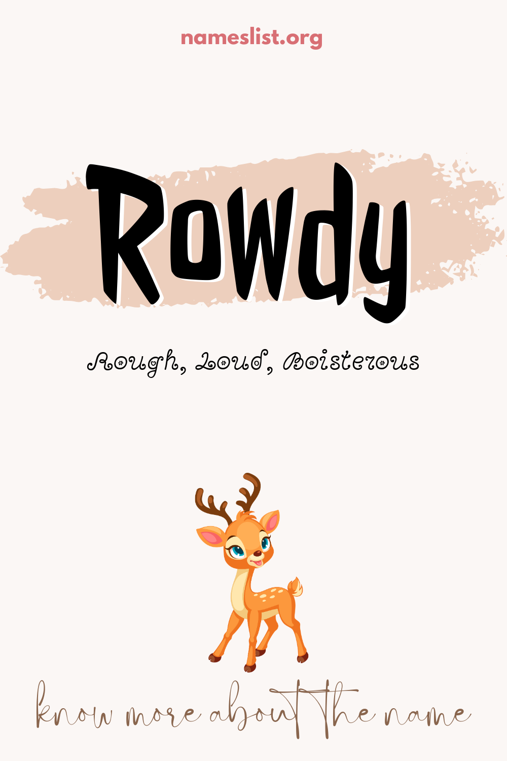 Rowdy meaning and origin