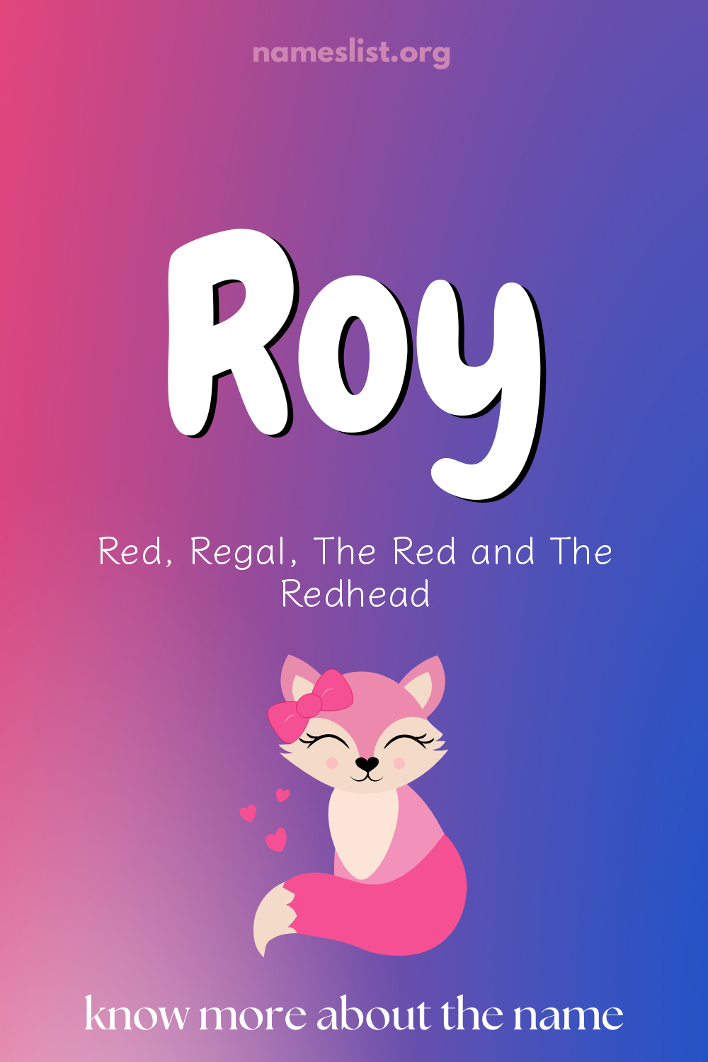 Roy meaning and origin