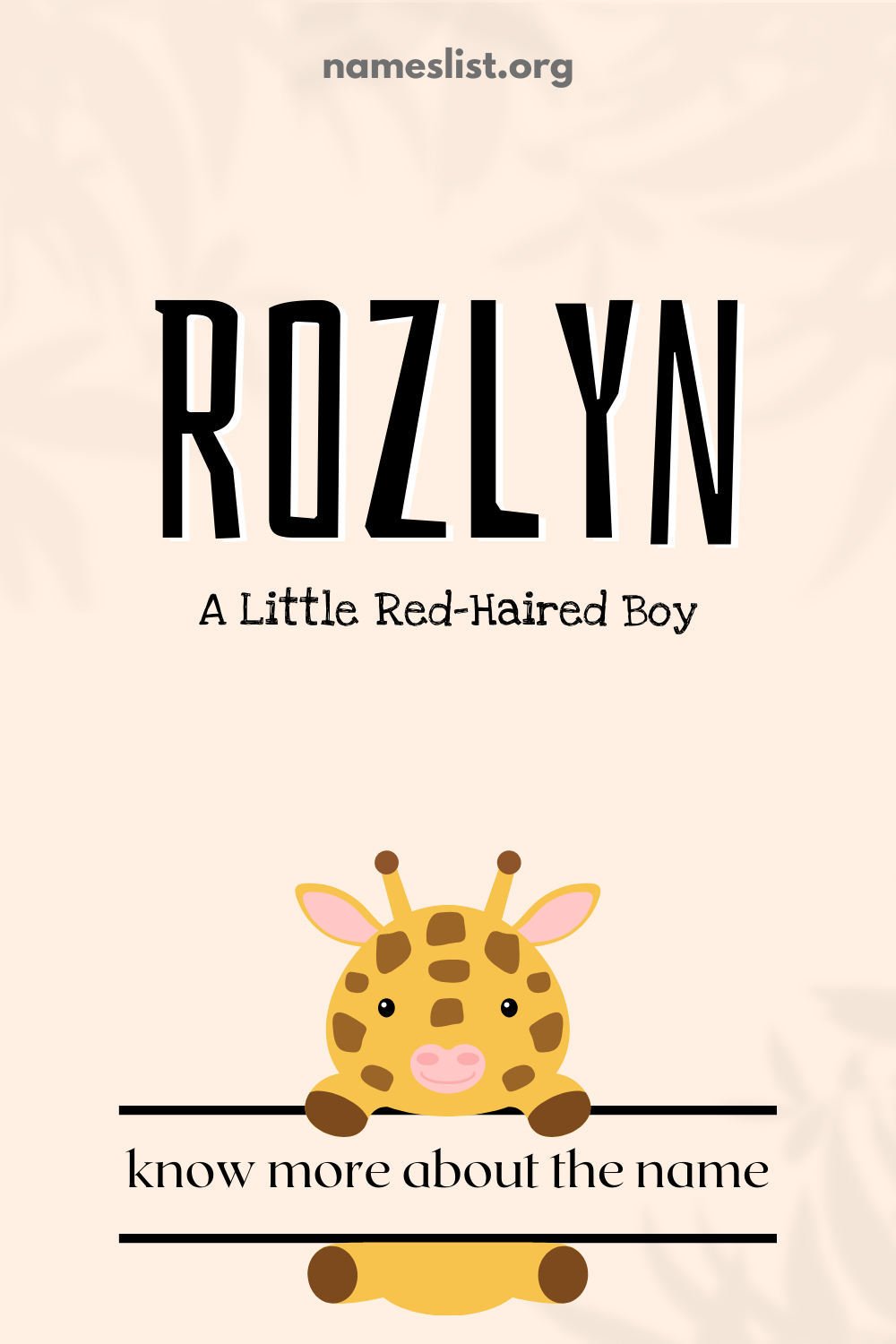Rozlyn meaning and origin