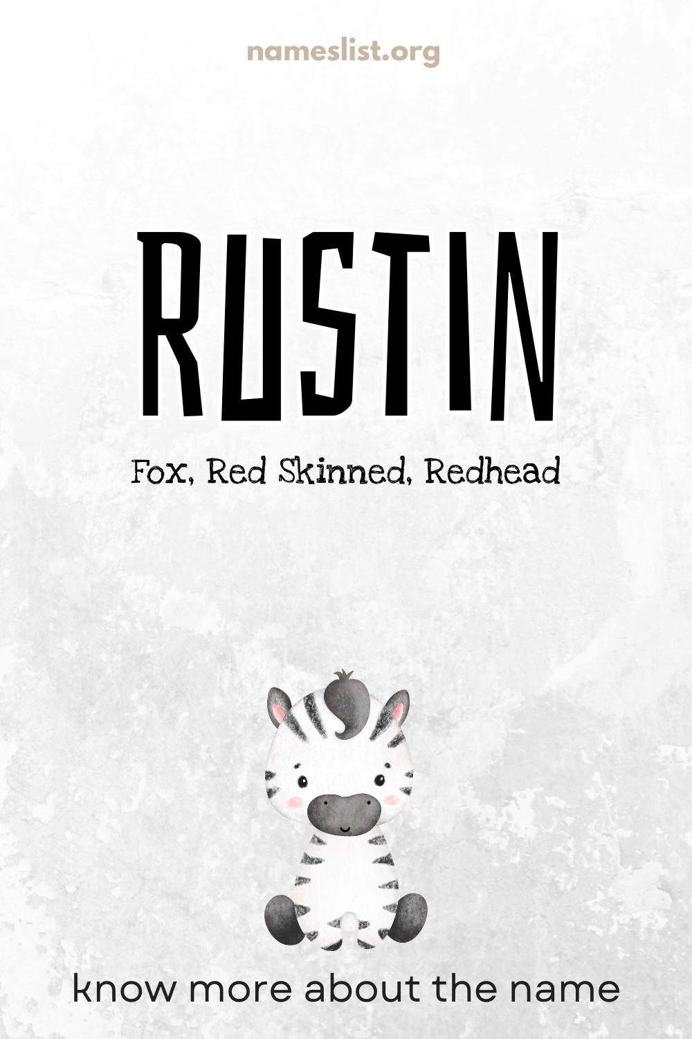 Rustin meaning and origin