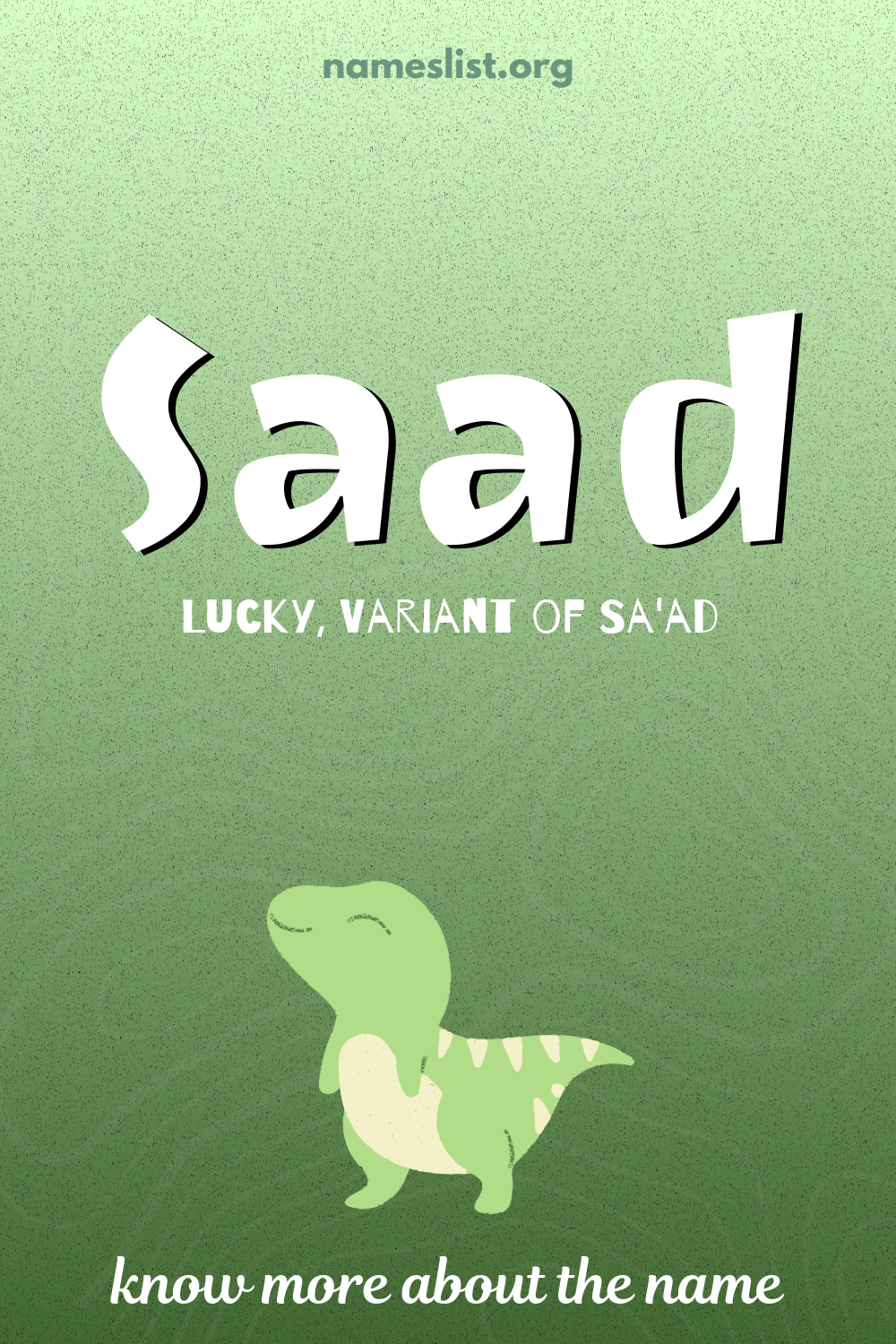 Saad meaning and origin