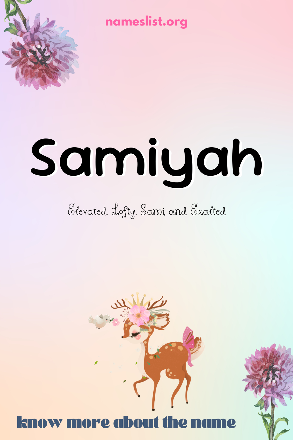 Samiyah meaning and origin