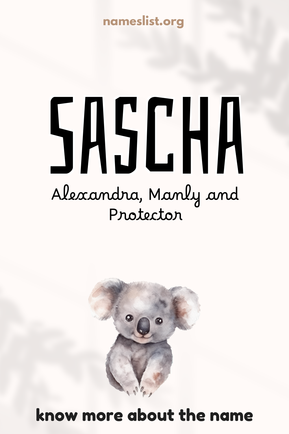 Sascha meaning and origin