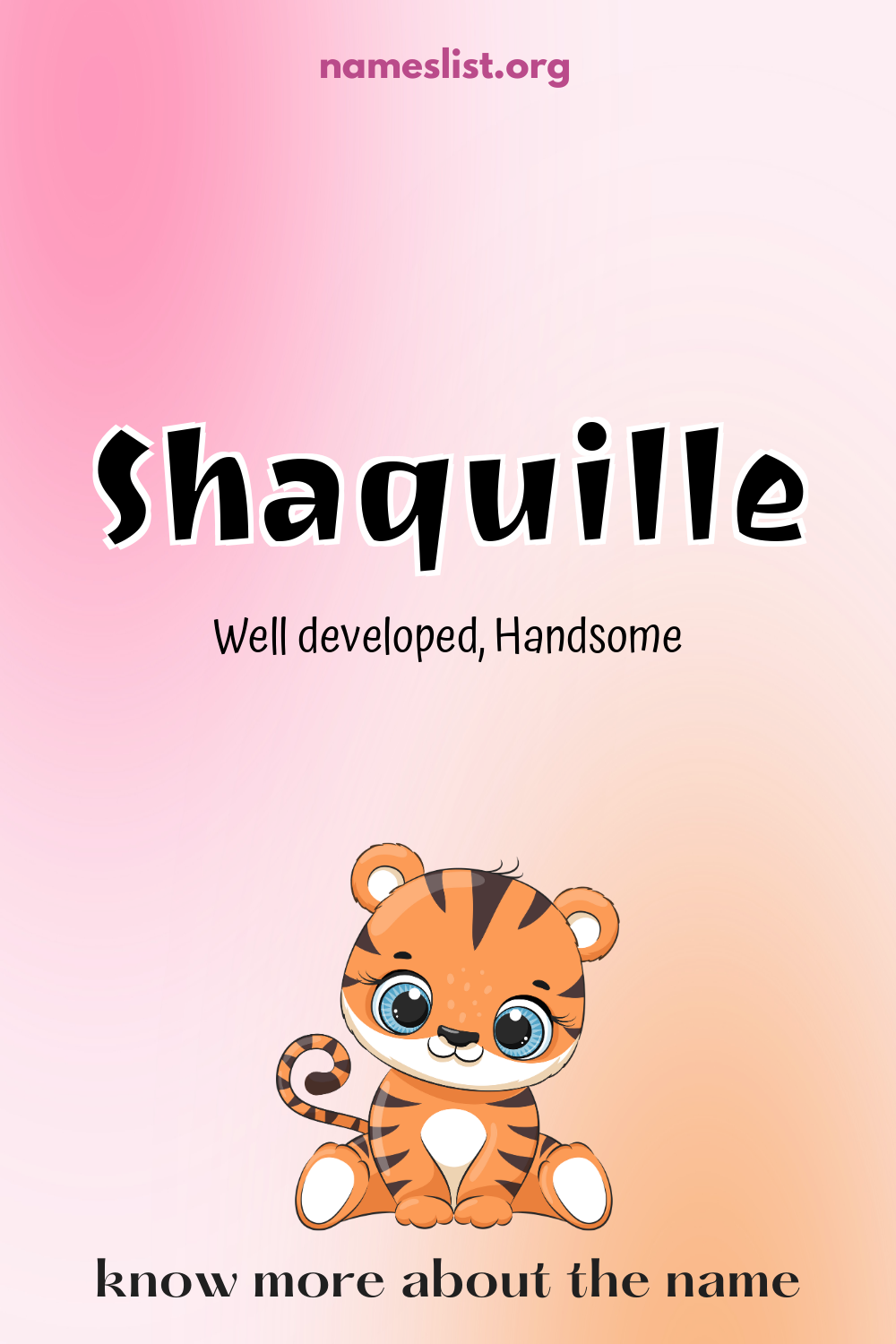 Shaquille meaning and origin