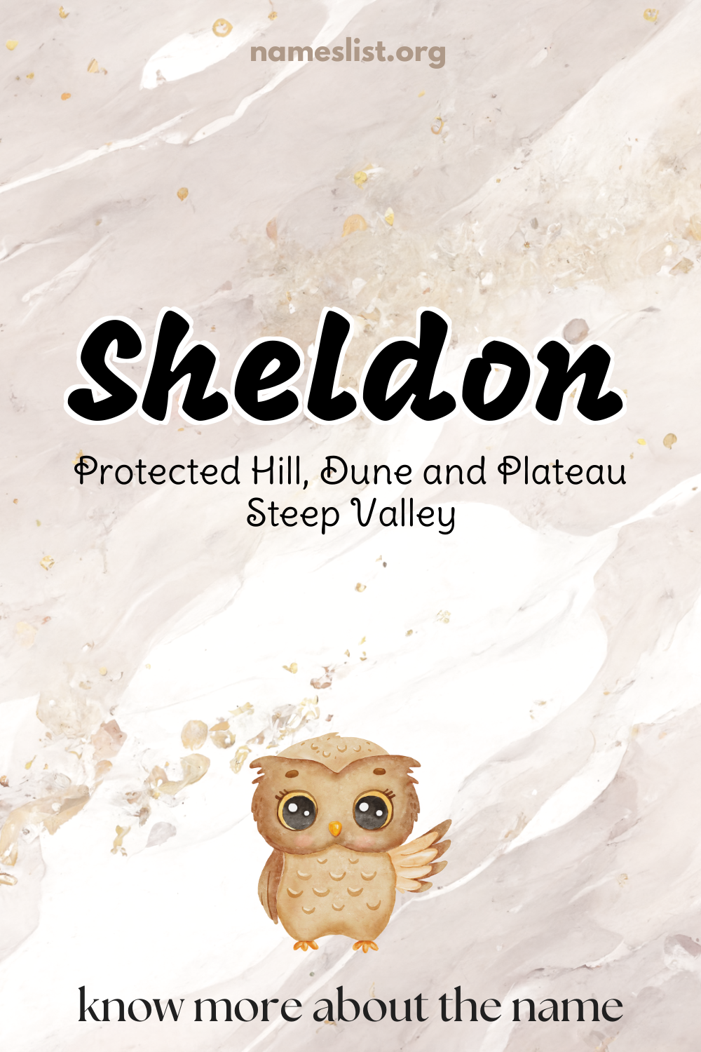 Sheldon meaning and origin